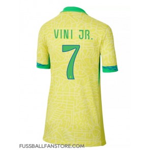 Brasilien Vinicius Junior #7 Replik Heimtrikot Damen Copa America 2024 Kurzarm